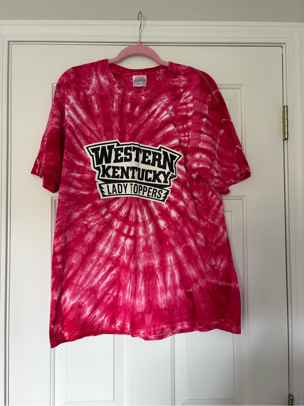 Western Kentucky Lady Toppers Red Tie-Dye T-Shirt